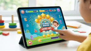 Gamified Quran learning app for kids with digital badges and progress tracking.