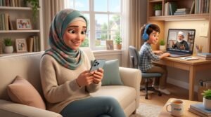 Parent feeling secure about online Quran learning safety