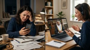 Online Native Arab Tutor helping a professional with a Quran memorization schedule